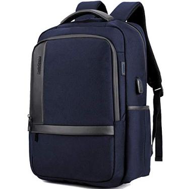 Imagem de Mochila de ombro Mochila de tecido Oxford para computador Mochila de carregamento USB Mochila para exterior, use esponja de alta densidade para eliminar ou reduzir a interferência Mochila de choque
