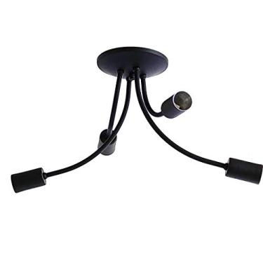 Imagem de Plafon Aranha Preto 4 lamp