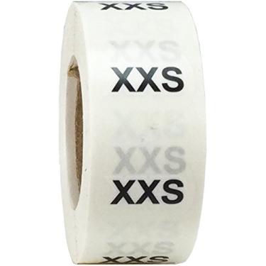 Imagem de Adesivos Clear Circle Extra Extra Pequenos XXS Tamanho de Roupas para Varejo de Varejo 1,75 cm 500 Etiquetas Adesivas Total