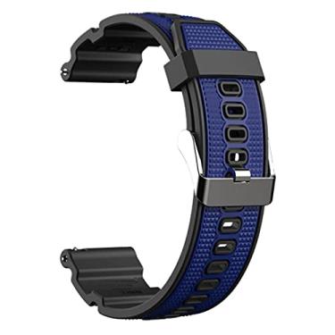 Imagem de Pulseira 22mm X-Sports compatível com Galaxy Watch 3 45mm - Galaxy Watch 46mm - Gear S3 Frontier - Amazfit GTR 47mm - Amazfit GTR 2 - Marca LTIMPORTS (Preto/Azul)
