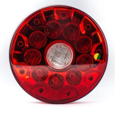 Imagem de Lanterna Com 10 Leds Vermelho Com Centro Cristal Carreta Noma - Pradol