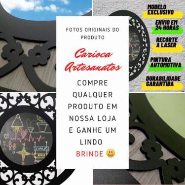 Imagem de Espelho De Flor Redondo Ambiente Sala Banheiro Peça Mdf S01 - Carioca