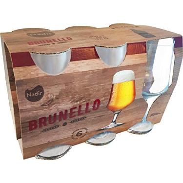 Imagem de Conjunto de Tacas Para Cerveja Nadir Figueiredo, 6 Pecas, Vidro, Brunello - 7731