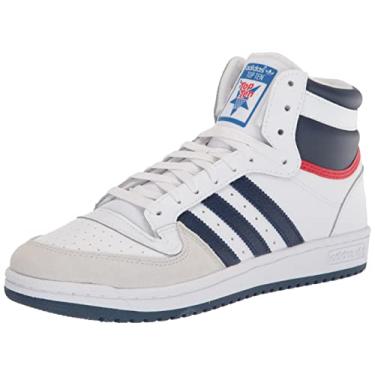 Imagem de adidas Originals Tênis masculino Top Ten Red Bulls, Branco/Supcol/Marinho Noturno, 5
