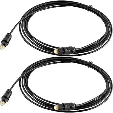 Imagem de Cabo Toslink óptico de fibra de áudio digital JPQuality SPDIF, 3 metros, JPQ-TL10-2PK, Pacote com 2, 10 feet