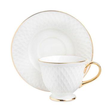 Imagem de Xícara Para Café Eclat Gold 90 ml 8 cm - Home Style