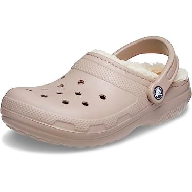 Imagem de Crocs Tamanco unissex adulto clássico forrado, Cogumelo/osso, 39