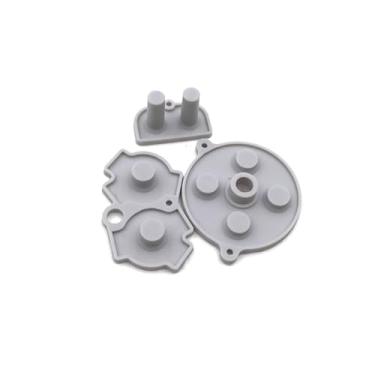 Imagem de MOUDOAUER Almofada de borracha macia de silicone para gamepads condutores, peças sobressalentes de substituição para Game Boy Advance para GBA Game Boy