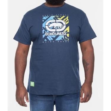 Imagem de Camiseta Ecko Plus Size Estampada Azul Marinho - Ecko Unltd