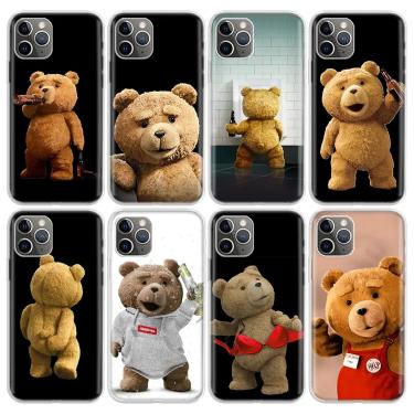 Imagem de Capa macia de telefone de mascote engraçada  padrão de urso bonito impertinente  Apple iPhone 11