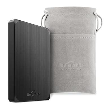 Imagem de UnionSine Disco rígido externo de 500 GB USB 3.0 Armazenamento HDD portátil compatível com PC, Mac, Ps4, Xbox, bolsa de armazenamento de disco rígido-HD2512