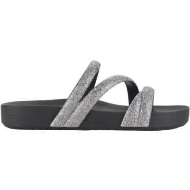 Imagem de Tamanco Feminino Papete Casual Dia a Dia com Tiras em Glitter Zaxy 18956