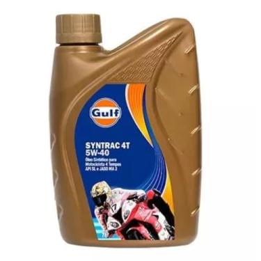 Imagem de Gulf - Óleo Lubrificante Moto Sintético SYNTRAC 4T SAE 5W40 API SL - 1 L