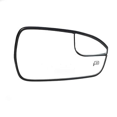 Imagem de KACEPAR Vidro retrovisor elétrico aquecido, vidro de espelho lateral de substituição aquecido com placa traseira, compatível com Ford Fusion 2013-2020 - lado direito do passageiro