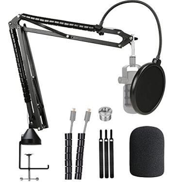 Imagem de Suporte para Podmic Rode com Microfone, Para-brisa e Microfone de Camada Dupla para Microfone Podcasting Rode PodMic da YOUSHARES