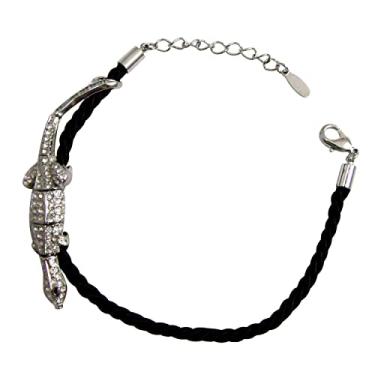 Imagem de Navachi Bracelete Az3039b banhado a ouro 18 k com cabeça dupla, 20 cm, 7, liga metálica, Zircônia