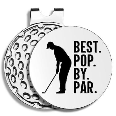 Imagem de Pishovi Melhores marcadores de bola de golfe divertidos Pop by Par, marcadores magnéticos de bola de golfe com clipe de chapéu, ferramentas divot, acessórios de golfe masculinos, presentes de golfe de