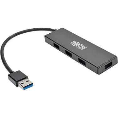 Imagem de Tripp Lite Hub USB 3.0 portátil fino de 4 portas com cabo embutido (U360-004-SLIM)