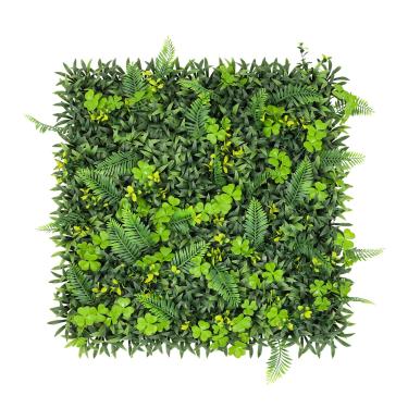 Imagem de INFRANGE 6 peças de painel de buxo artificial de 50,8 x 50,8 cm, topiaria de planta, grama, pano de fundo de parede, tela de cerca de privacidade para decoração de casamento e jardim interno ao ar livre