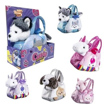 Imagem de Bicho Ursinho De Pelúcia Bolsa Cutie Handbags (Husky Azul)