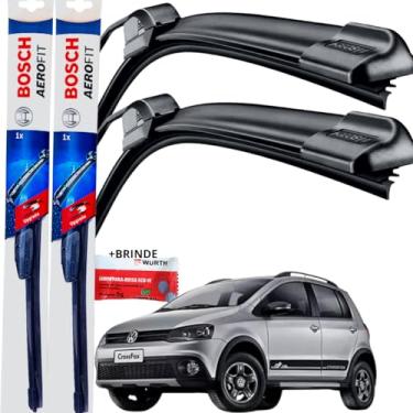 Imagem de Par Palheta Limpador Parabrisa Dianteiro Silicone Bosch Paleta Fox 2010 á → 2012