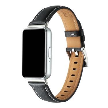 Imagem de Pulseira Couro LTIMPORTS, compativel com Galaxy Fit 3 Sm-R390 (Preto)