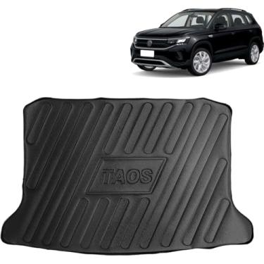 Imagem de Protetor de Porta-Malas Adaptável para Taos 2021 2022 2023 2024 Em Relevo Tapete Bandeja