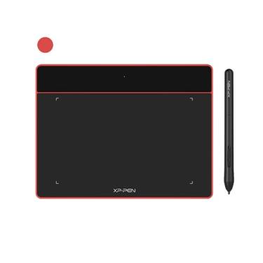 Imagem de XP-PEN Mesa Digitalizadora Deco Fun S 15 x 10 cm, Tablet de desenho,com stylus,8192 níveis,para Mac, Windows,Chrome,Android,OSU! (Vermelho)