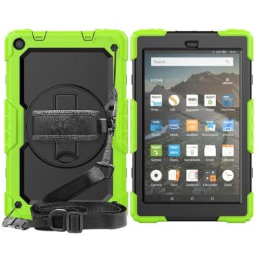 Imagem de Capa para tablet Kindle Fire HD 8plus 8.0 Fire HD 10 10.1 Kids Safe Silicon PC híbrida à prova de choque (Fire HD 10 10.1, BDBF-4)