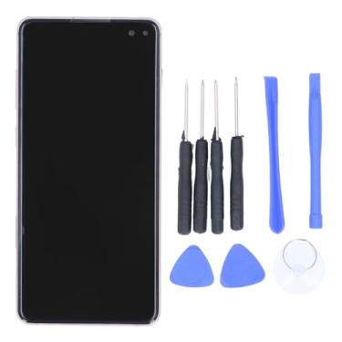 Imagem de Substituição de Tela Orgânica para Galaxy S10 Plus, Moldura Galaxy S10 Plus, Conjunto de Digitalizador Com Ferramentas de Reparo de Moldura para Galaxy S10 Plus (Rosa ouro)