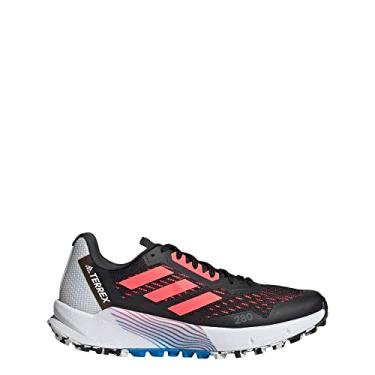 Imagem de adidas T nis de corrida feminino Terrex Agravic Flow 2.0, Core Preto/Turbo/Blue Rush, 9