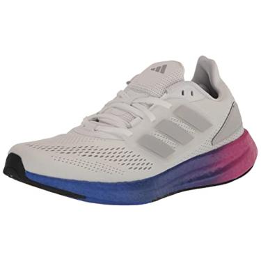 Imagem de adidas Tênis de corrida masculino Pureboost 22, Branco/cinza/azul lúcido, 44