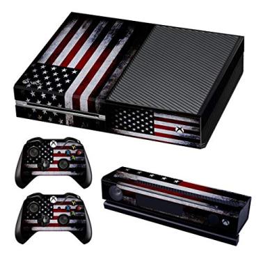 Imagem de UUShop Capa protetora de vinil para Microsoft Xbox One American Flag(atualizada)