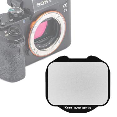 Imagem de Kase Filtro de difusão 1/4 preto com clipe para câmera Sony Mirrorless Full Frame A7III A7IV A7RIV A7C, filtro de efeito cinematográfico Mist Dream para vídeo/vlog/fotografia de retrato