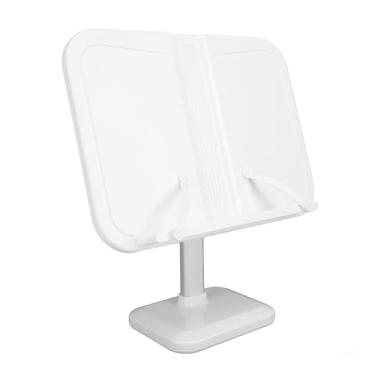 Imagem de Suporte de Livro para Leitura, Suporte de Livro Ajustável Em Altura Com Clipes de Página, Suporte de Livro de Receitas de Mesa Suporte de Leitura de Livro para Partituras