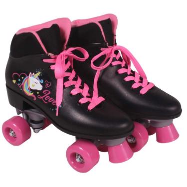 Imagem de Bel - Patins Quad Love Unicórnio Preto Tam. 38