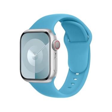 Imagem de DONEGANI Pulseira esportiva de silicone azul marinho C1 para Apple Watch SE Ultra 2 de 40 mm, 44 mm, 46 mm, 42 mm, 45 mm, 41 mm, 38 mm, 49 mm, séries 10, 9, 8, 7, 6, 5, 4, 3
