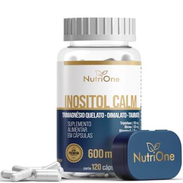 Imagem de Inositol + Trimagnésio, Triptofano, Glicina, Zinco, Ácido Fólico, Vitaminas D, B3 e B6 120 Cápsulas - Nutrione