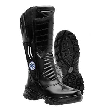 Imagem de Bota Longa Coturno Unissex Samu Civil Rocam Aph em couro bovino natural (36, SOCORRISTA)