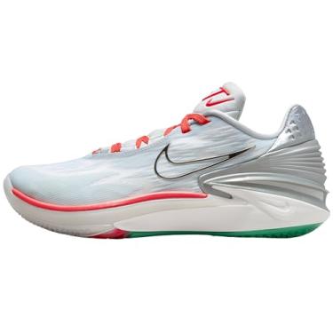 Imagem de Nike Tênis de basquete unissex Air Zoom G.T. Cut 2, Platina pura/branco Summit/vermelho, 3.5
