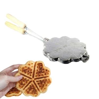 Imagem de Forma Para Fazer Waffle Waffer Em Casa Profissional Aluminio - MK