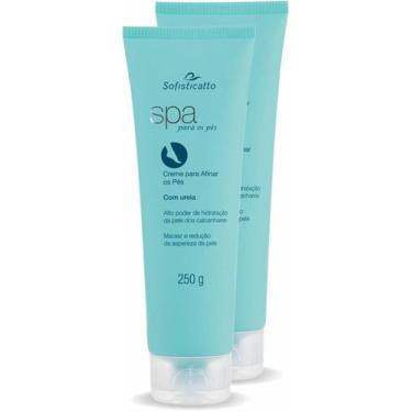 Imagem de 2x Spa Creme Para Afinar os Pés Com Uréia 250g Sofisticatto