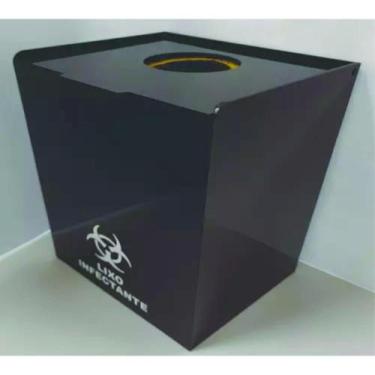 Imagem de Caixa Em Acrilico P/ Coletor 7l Descarpack/perfurocortante - Rick Acri