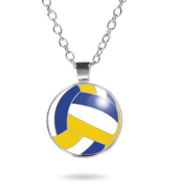 Imagem de Colar Bola de Vôlei Volleyball Voleibol Unissex - RECANTO ASTRAL