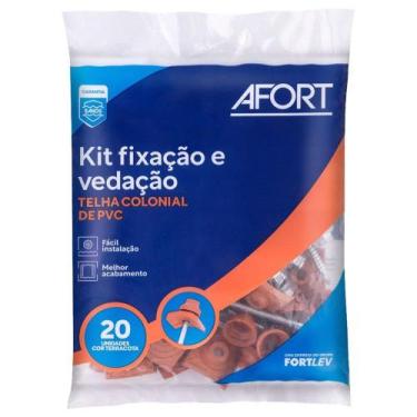 Imagem de Conjunto de Vedação/Fixação Afort Colonial para Telha PVC Cerâmica/Ter