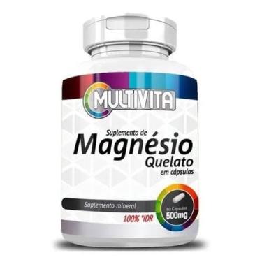 Imagem de 2x Magnésio Quelato 500mg 60 Cápsulas - Flora Nativa do Brasil
