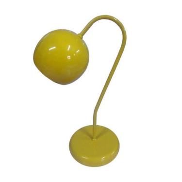 Imagem de Abajur Para Mesa e Escrivaninha Modelo Bolinha - Amarelo - LUSTRES AMA