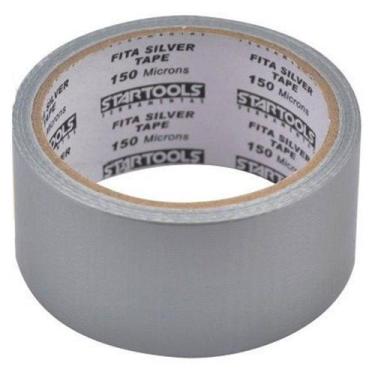 Imagem de Fita Adesiva Silver Tape 150 Microns 45mm x 5 Metros 1 Rolo, Startools