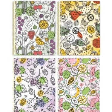 Imagem de Caderno Escolar Universitário Espiral 80 Folhas Fru Fru - São Domingos