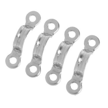 Imagem de Kit 4 Alça Passa Cabo Convés Inox Suporte Para Defensa - Noster Náutic